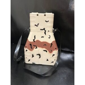 Vintage 1990 Larami Toy Binoculars Brown Tan Black Camo‎ Kids Pretend Play